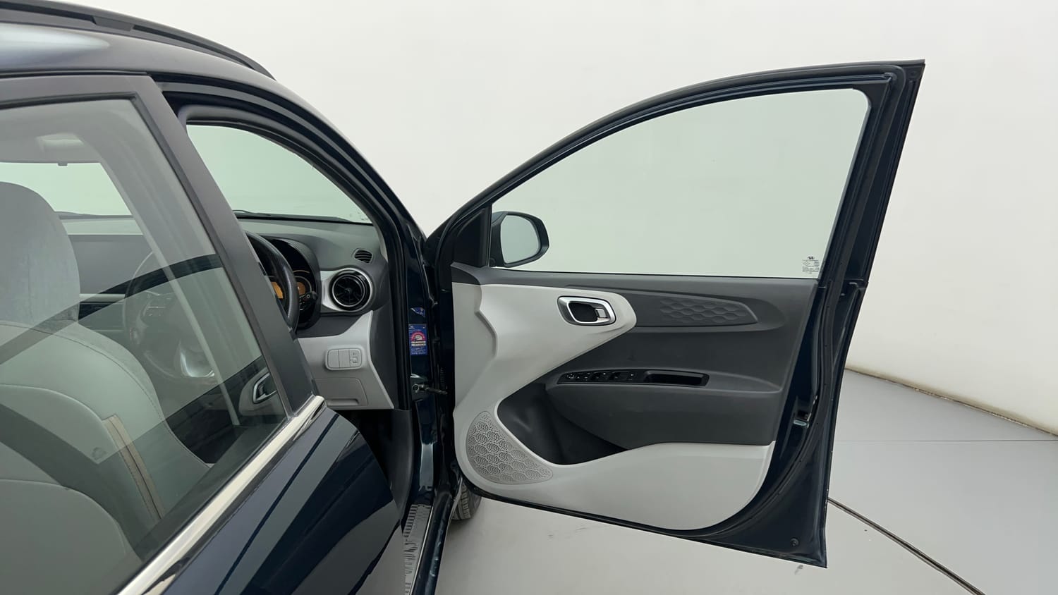 Used 2021 Hyundai Grand i10 Nios Sportz AMT 1.2 Kappa VTVT Petrol Automatic interior RIGHT FRONT DOOR OPEN VIEW