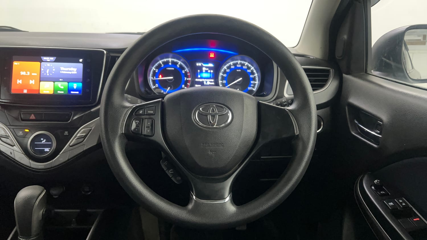 Used 2019 Toyota Glanza G CVT Petrol Automatic interior STEERING VIEW