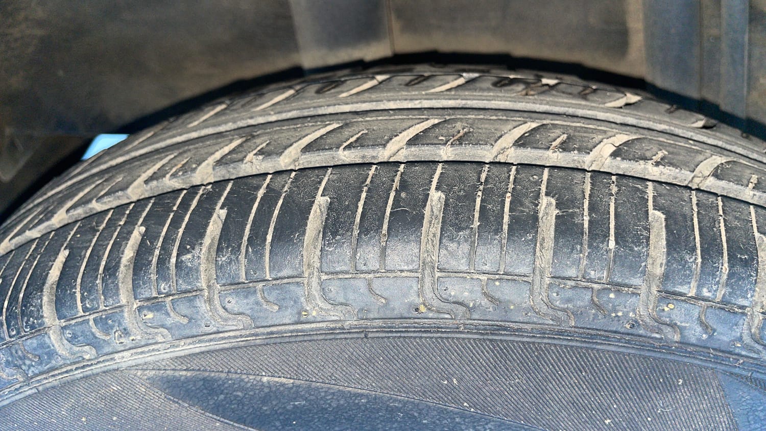 Used 2016 Datsun Redi-GO S Petrol Manual tyres RIGHT REAR TYRE TREAD VIEW