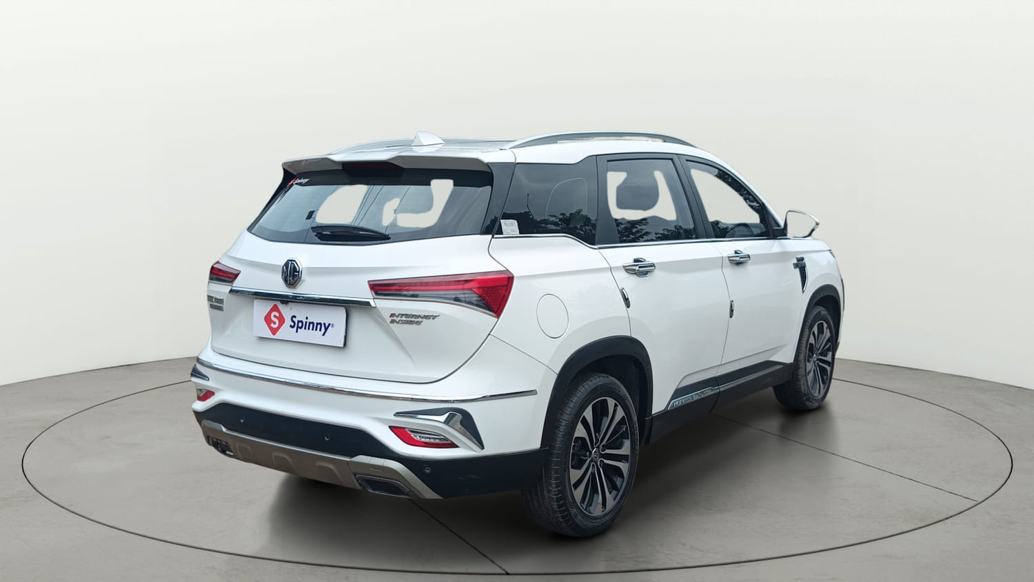 Used 2021 MG Motors Hector Plus Sharp 1.5 Petrol Turbo CVT 6-STR Petrol Automatic exterior RIGHT REAR CORNER VIEW