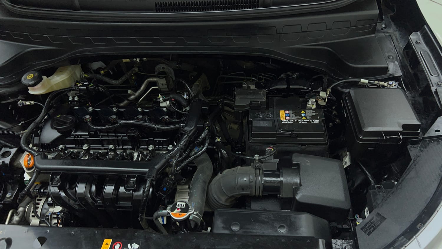 Used 2024 Kia Sonet HTK (O) 1.2 Petrol MT Petrol Manual engine ENGINE LEFT SIDE VIEW