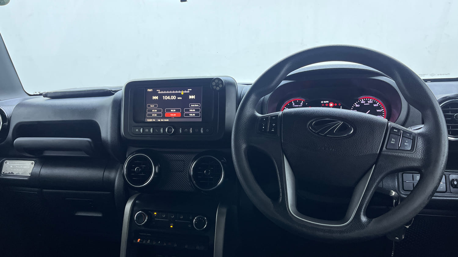 Used 2021 mahindra Thar LX Hard Top Diesel AT 4WD Diesel Automatic interior DASHBOARD VIEW