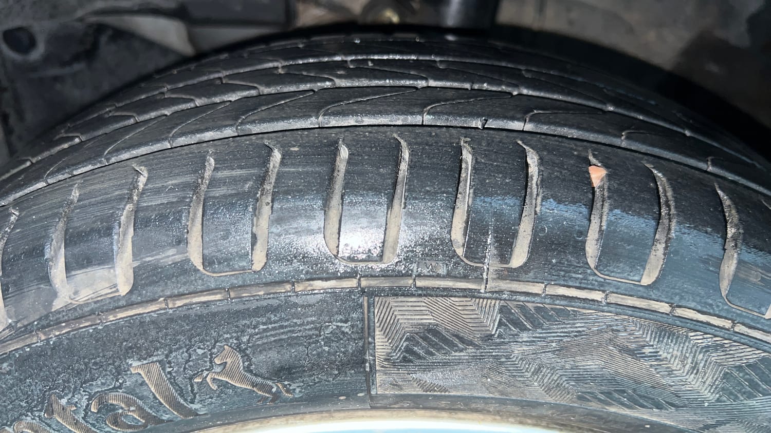 Used 2019 Honda Amaze 1.2 V MT Petrol Petrol Manual tyres LEFT FRONT TYRE TREAD VIEW