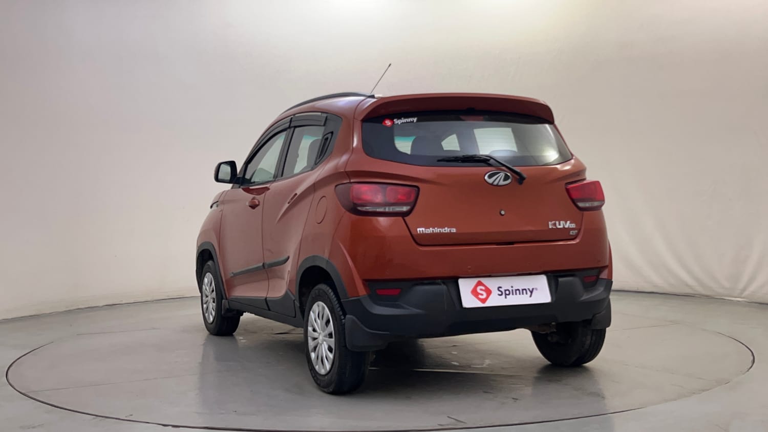 Used 2016 Mahindra KUV100 K6+ 6 STR Petrol Manual exterior LEFT REAR CORNER VIEW