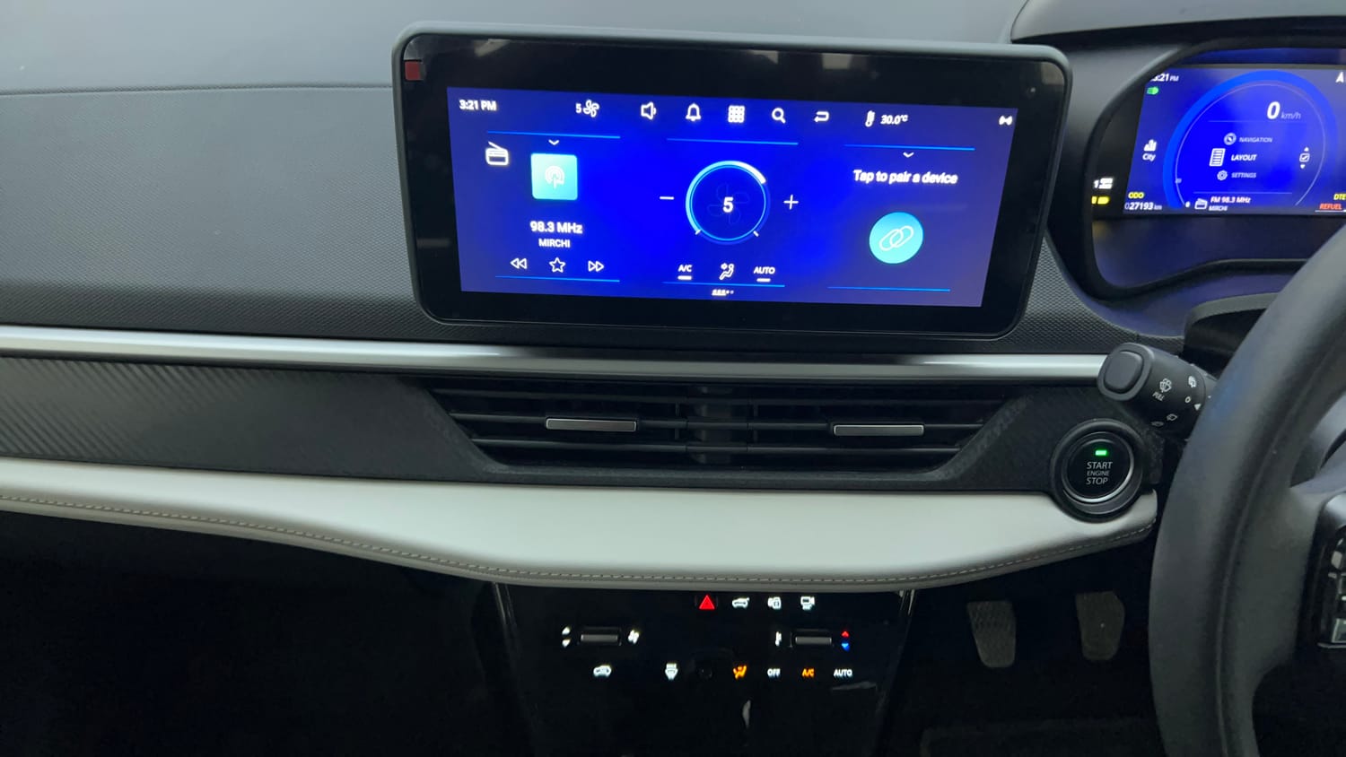 Used 2024 Tata Nexon Creative Plus S 1.2 Revotron Petrol 6MT DT Petrol Manual interior MUSIC SYSTEM & AC CONTROL VIEW