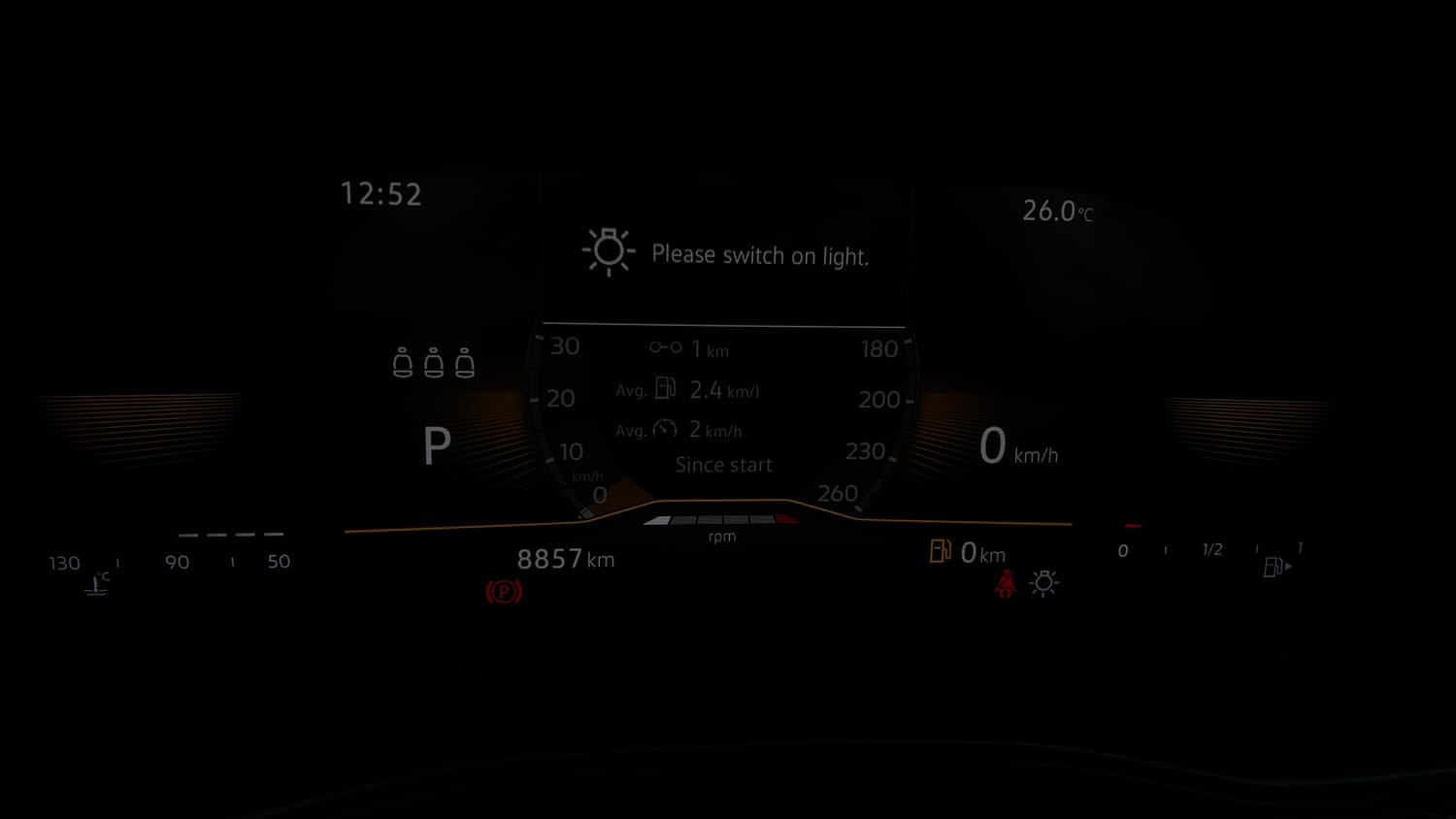 Used 2023 Skoda Slavia Style 1.5L TSI DSG Petrol Automatic interior CLUSTERMETER VIEW