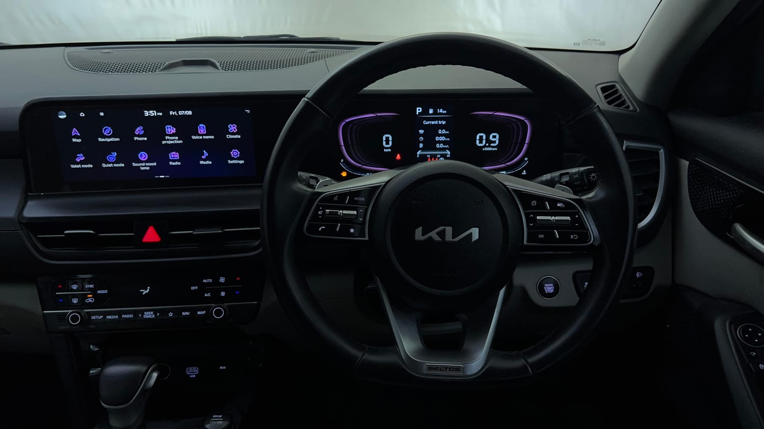 Used 2023 kia Seltos HTX 1.5 IVT Petrol Automatic interior STEERING VIEW