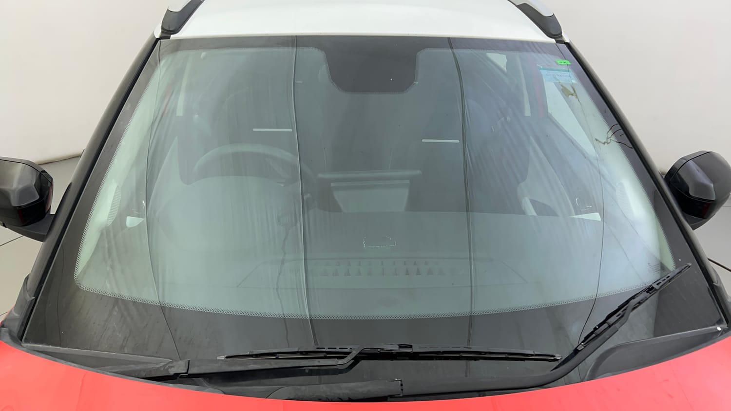 Used 2024 Tata Nexon Creative Plus S 1.2 Revotron Petrol 6MT DT Petrol Manual exterior FRONT WINDSHIELD VIEW