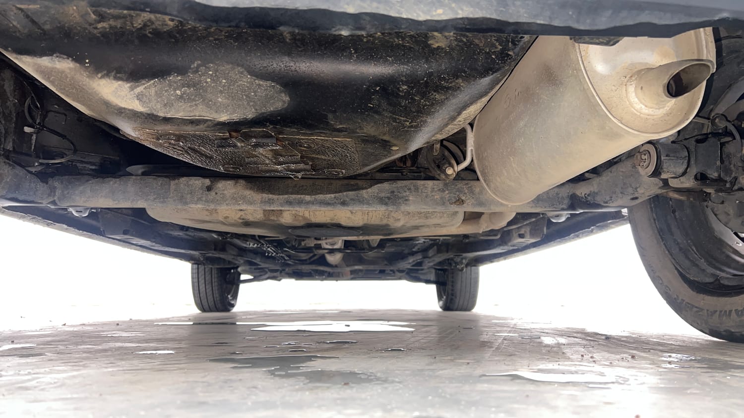 Used 2019 Tata Tiago Revotron XZ Petrol Manual extra REAR UNDERBODY VIEW (TAKEN FROM REAR)