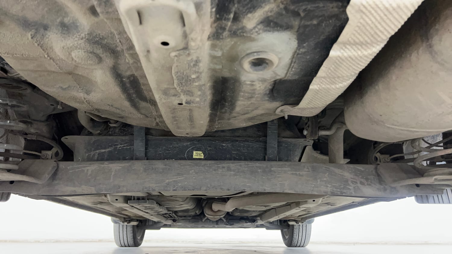 Used 2022 Hyundai Grand i10 Nios Asta AMT 1.2 Kappa VTVT Petrol Automatic extra REAR UNDERBODY VIEW (TAKEN FROM REAR)