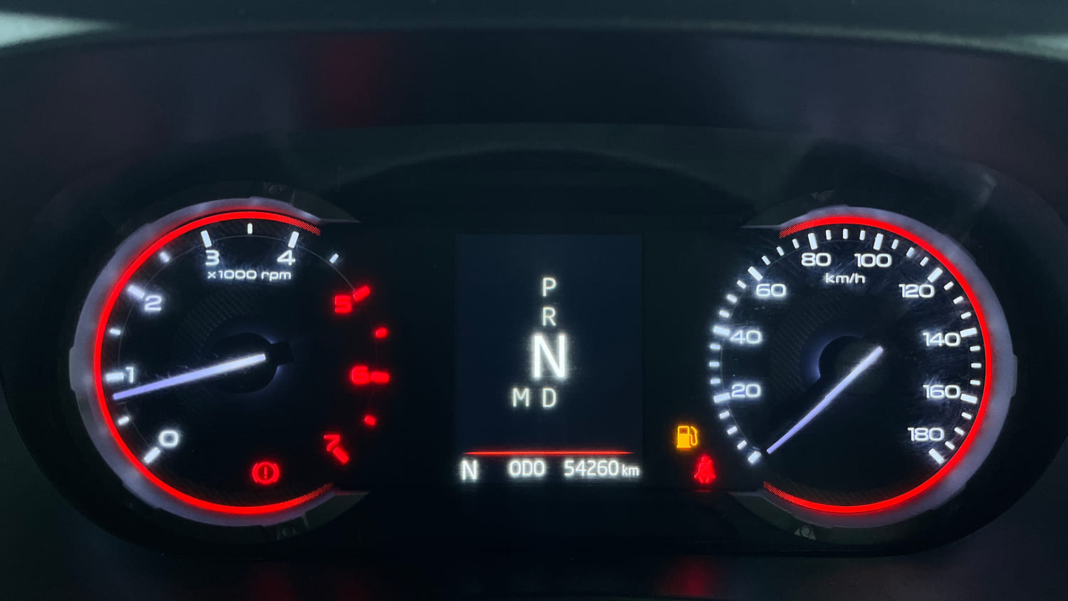 Used 2021 mahindra Thar LX Hard Top Diesel AT 4WD Diesel Automatic interior CLUSTERMETER VIEW
