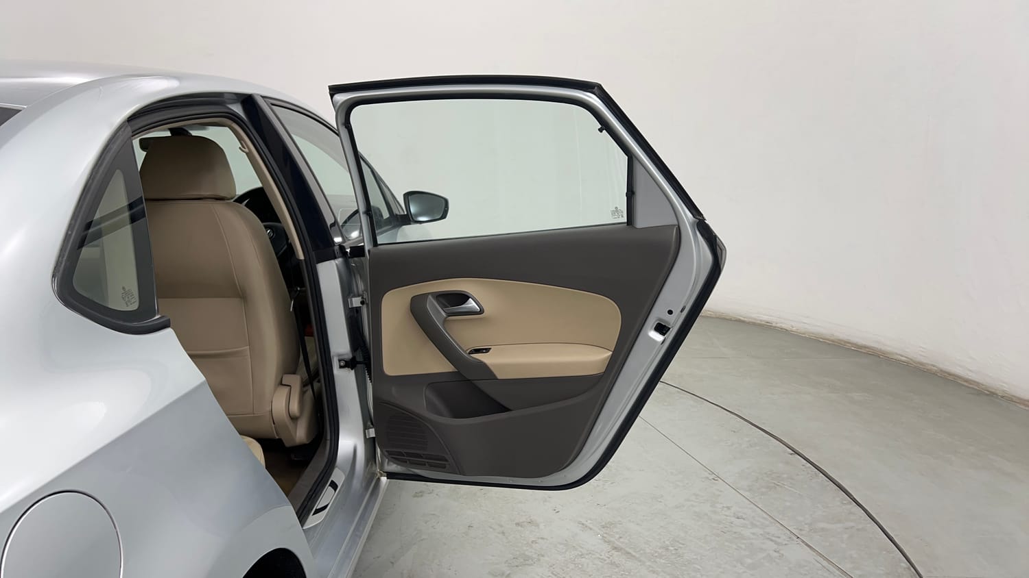 Used 2016 Volkswagen Vento Highline 1.2 (P) AT Petrol Automatic interior RIGHT REAR DOOR OPEN VIEW