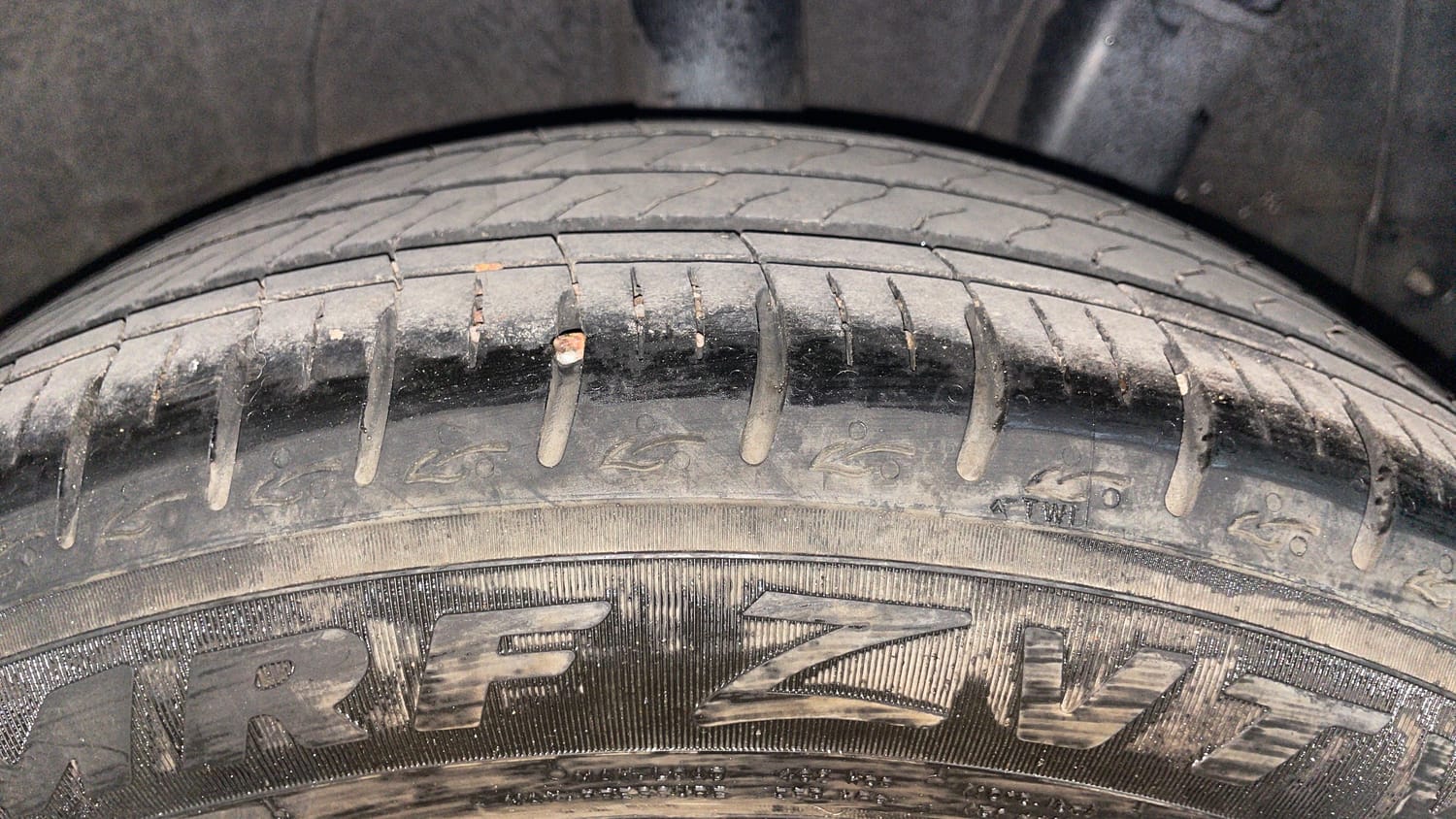 Used 2024 Hyundai Grand i10 Nios Asta 1.2 Kappa AMT Petrol Automatic tyres LEFT REAR TYRE TREAD VIEW