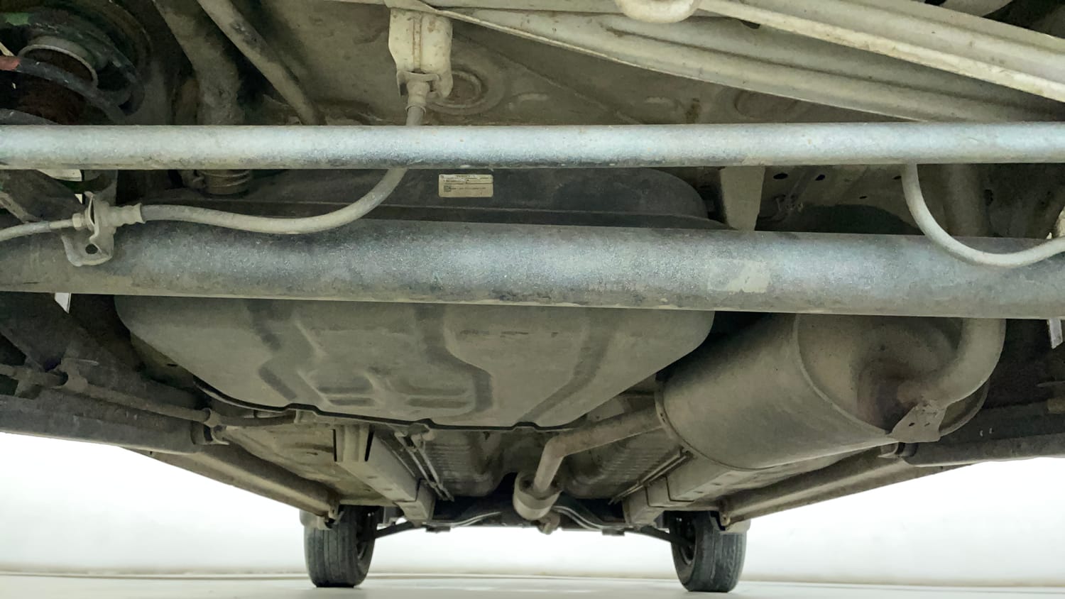 Used 2018 Maruti Suzuki Wagon R 1.0 VXI AMT Petrol Automatic extra REAR UNDERBODY VIEW (TAKEN FROM REAR)