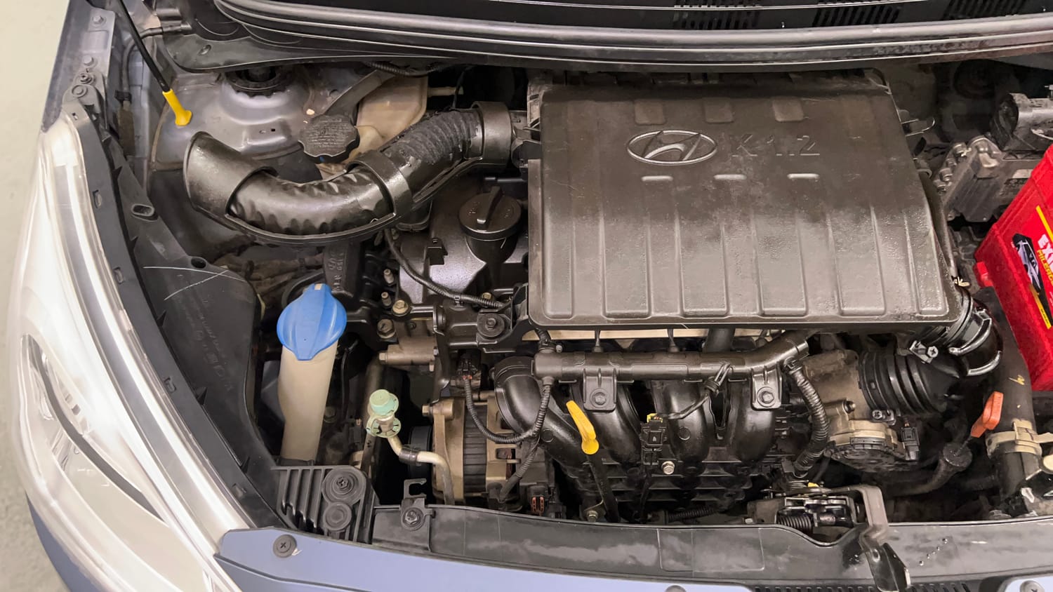 Used 2016 Hyundai Grand i10 Magna AT 1.2 Kappa VTVT Petrol Automatic engine ENGINE RIGHT SIDE VIEW