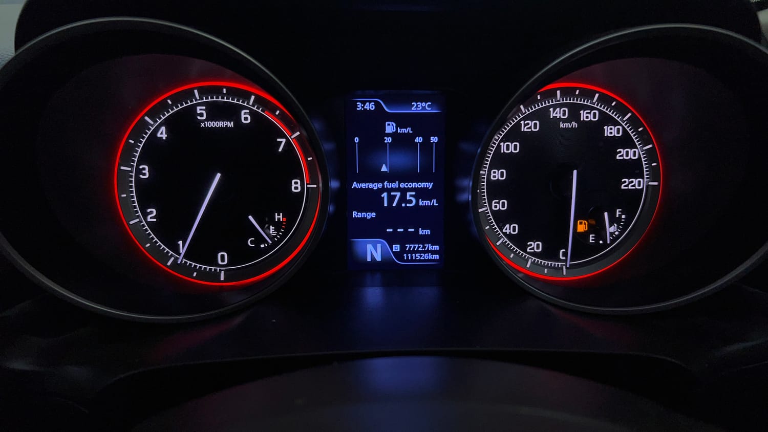 Used 2021 Maruti Suzuki Swift ZXi Plus AMT Petrol Automatic interior CLUSTERMETER VIEW