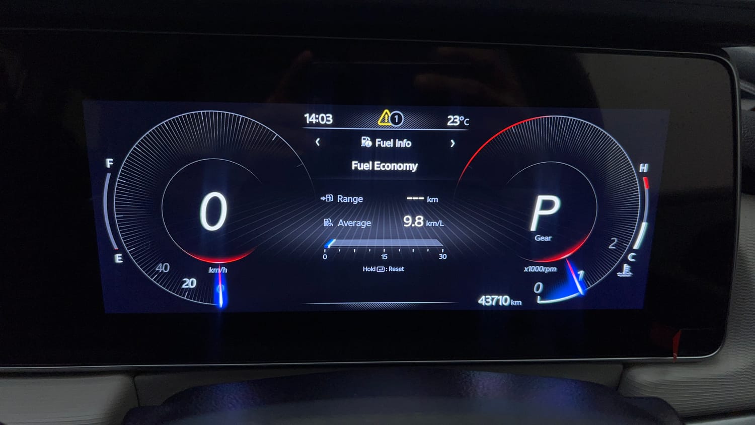 Used 2024 Mahindra XUV700 AX 5 Petrol AT 5 STR Petrol Automatic interior CLUSTERMETER VIEW