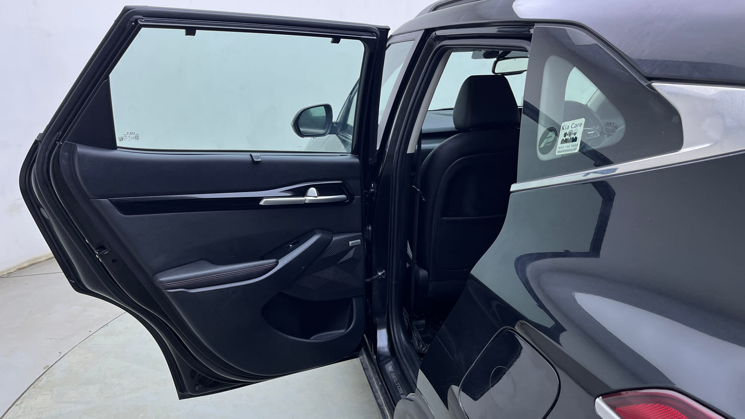 Used 2022 Kia Seltos GTX Plus 1.4 DCT Petrol Automatic interior LEFT REAR DOOR OPEN VIEW