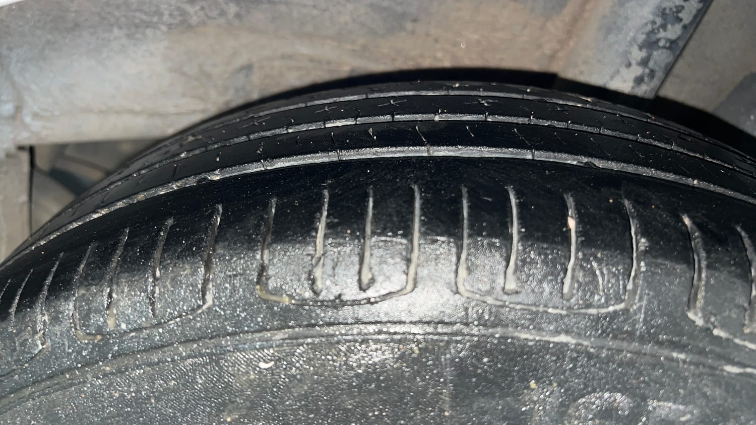 Used 2017 Hyundai Grand i10 Magna U2 1.2 CRDi Diesel Manual tyres LEFT REAR TYRE TREAD VIEW