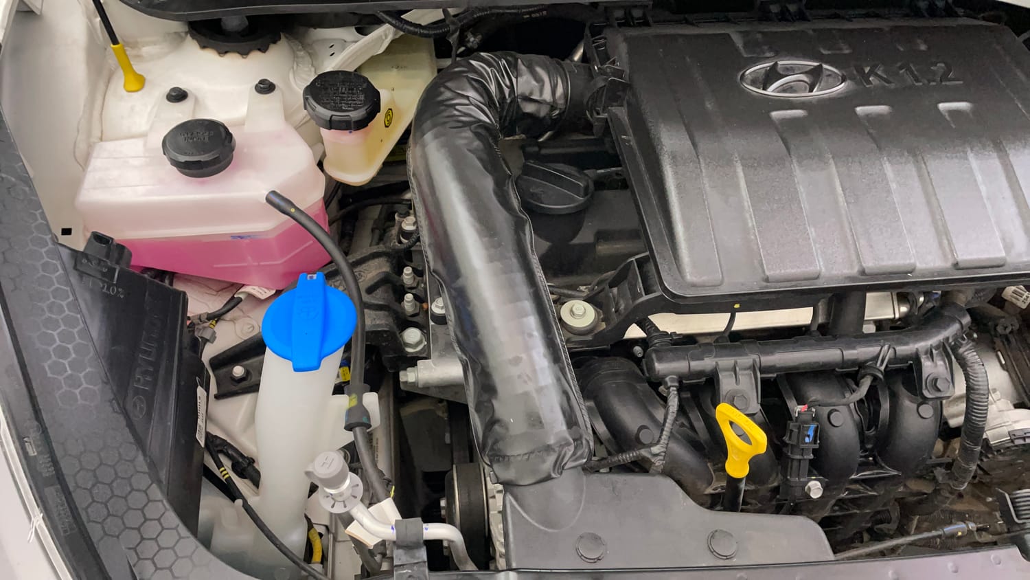 Used 2024 Hyundai Grand i10 Nios Asta 1.2 Kappa AMT Petrol Automatic engine ENGINE RIGHT SIDE VIEW