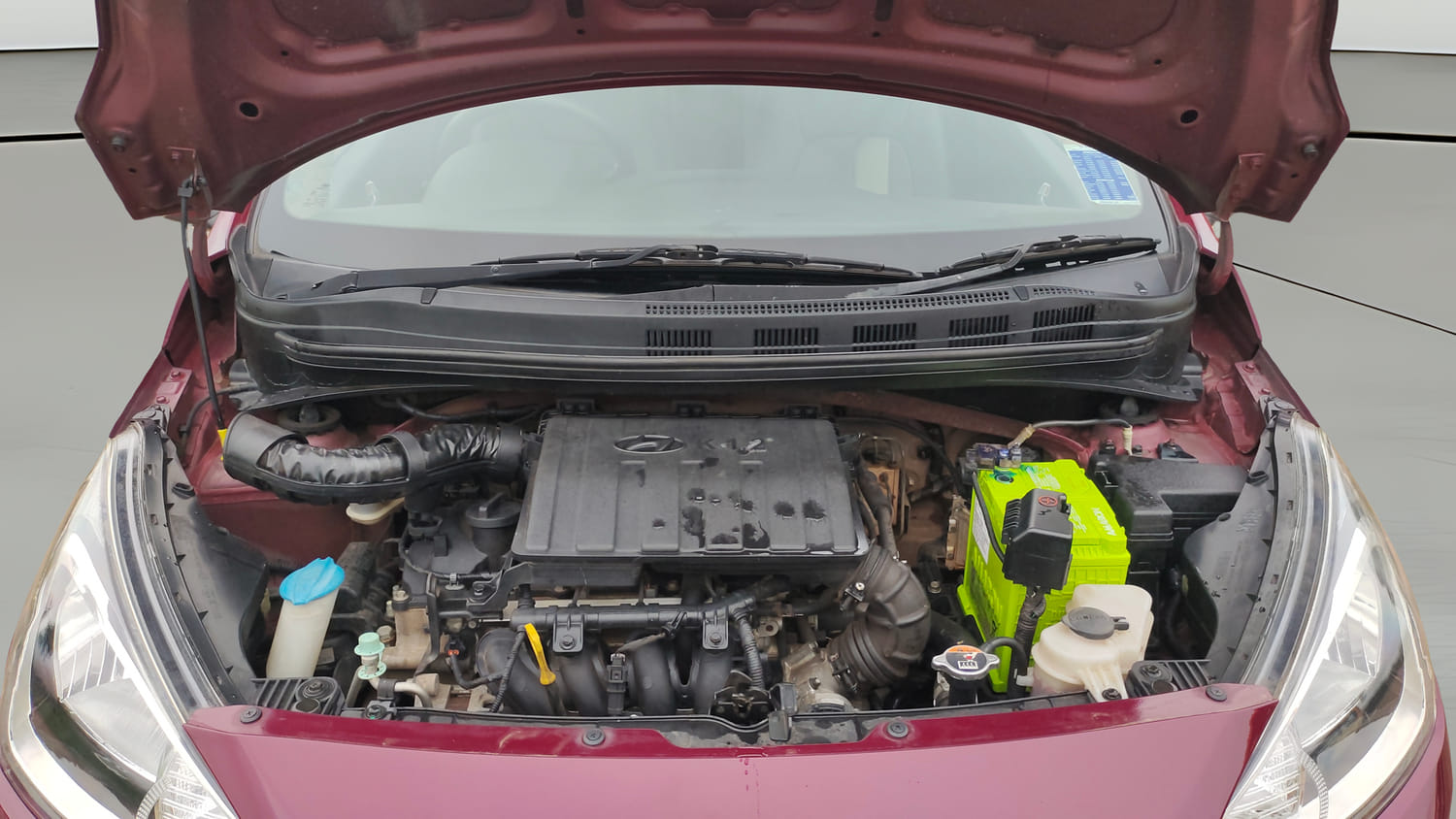 Used 2017 Hyundai Xcent SX 1.2 Petrol Manual engine ENGINE & BONNET OPEN FRONT VIEW