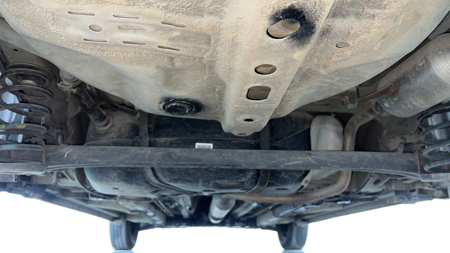 Used 2016 Maruti Suzuki Swift Dzire VXI Petrol Manual extra REAR UNDERBODY VIEW (TAKEN FROM REAR)