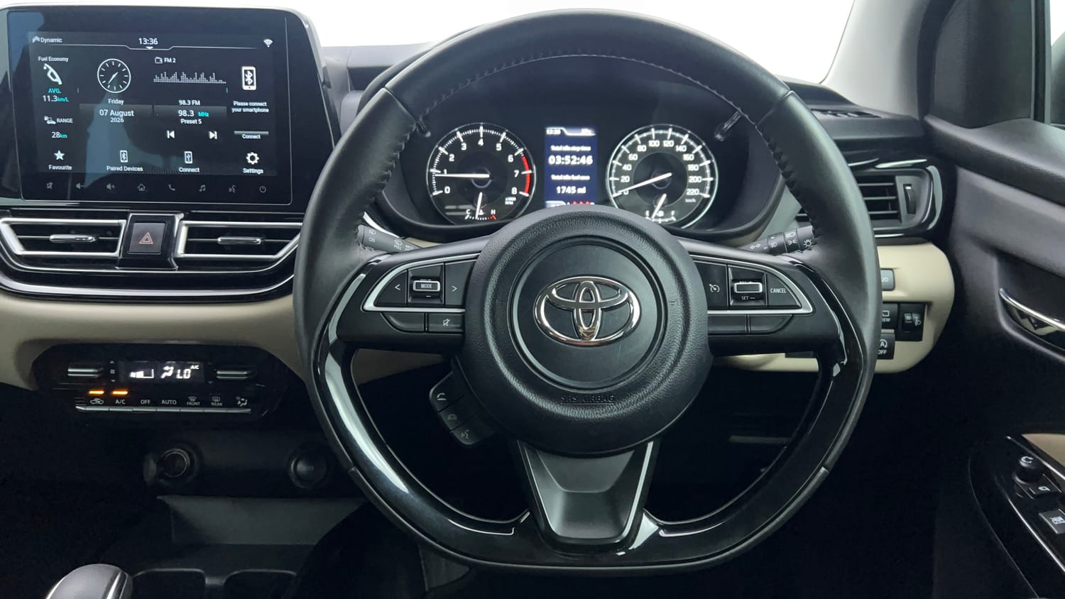 Used 2024 Toyota Glanza V AMT Petrol Automatic interior STEERING VIEW