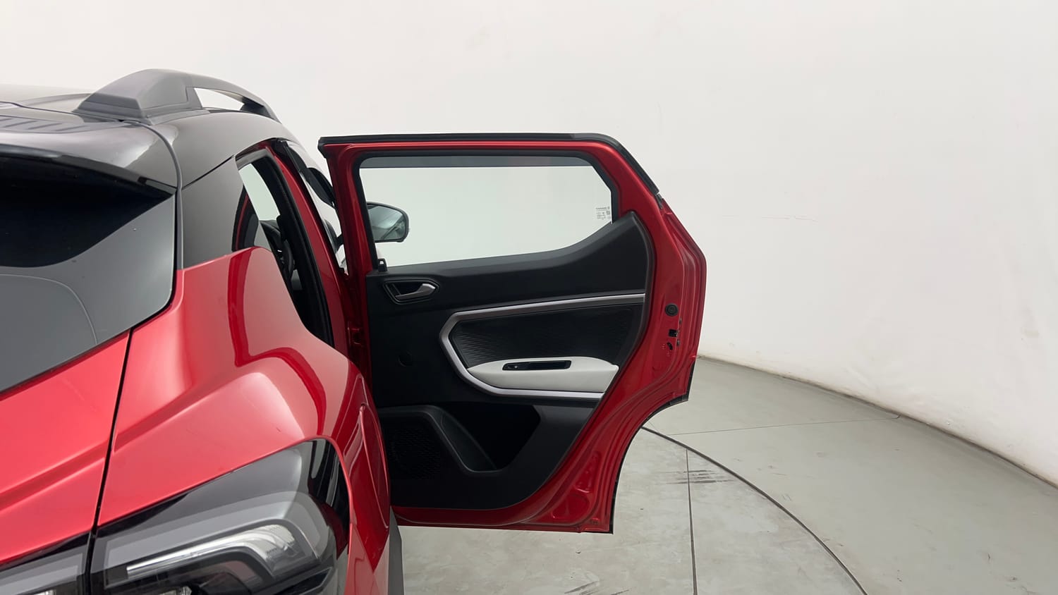 Used 2026 Renault Kiger Emotion CVT Turbo Dual Tone Petrol Automatic interior RIGHT REAR DOOR OPEN VIEW