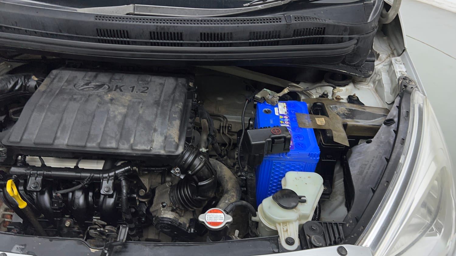 Used 2017 Hyundai Grand i10 Sportz 1.2 Kappa VTVT Petrol Manual engine ENGINE LEFT SIDE VIEW
