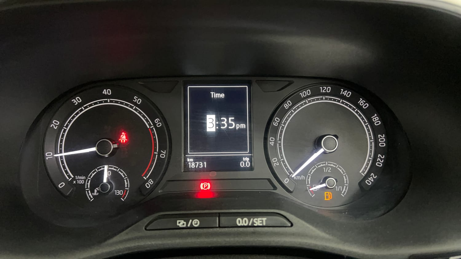 Used 2024 Skoda Slavia Ambition 1.0L TSI AT Petrol Automatic interior CLUSTERMETER VIEW