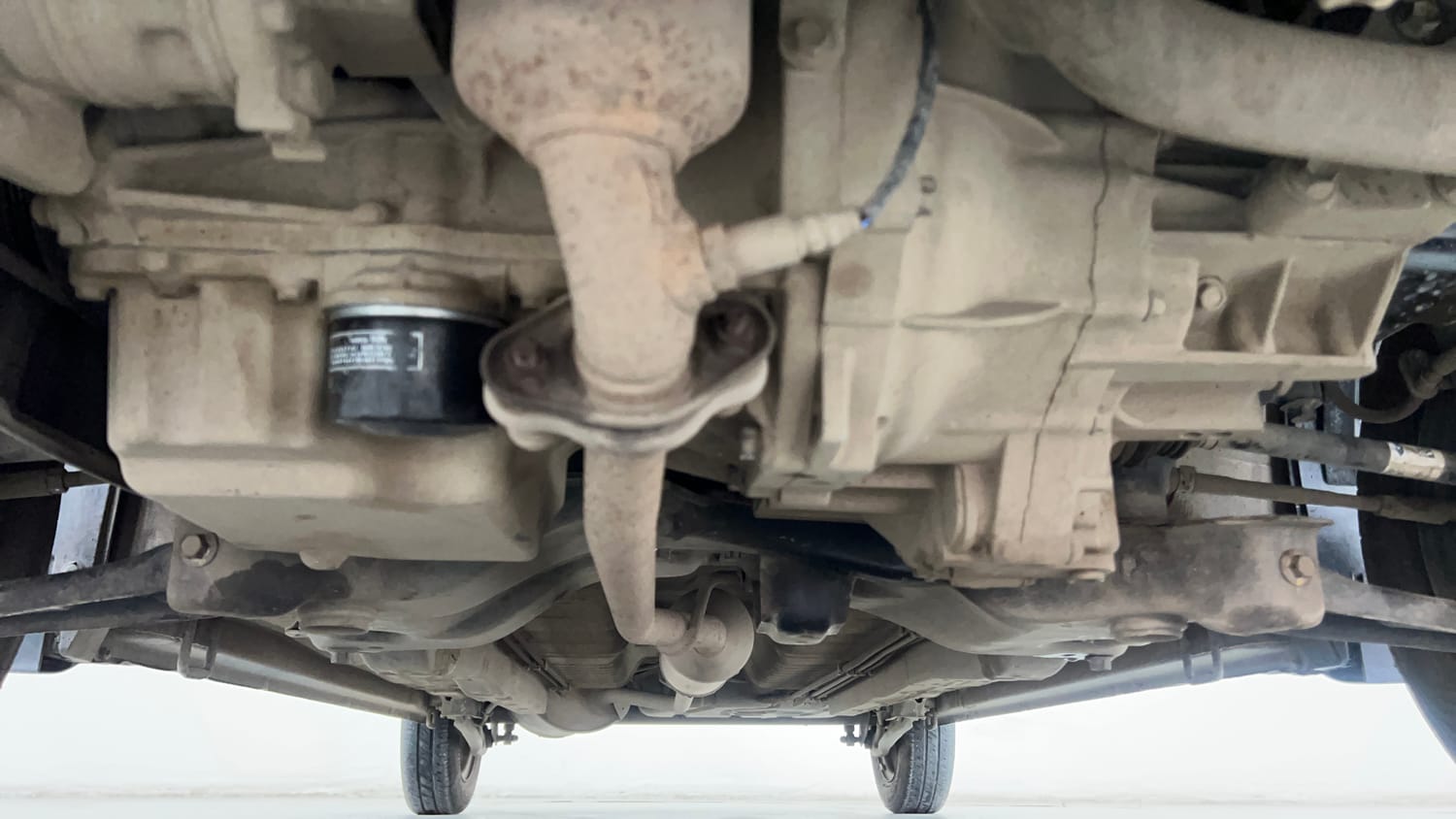 Used 2014 Maruti Suzuki Wagon R LXI CNG Cng Manual extra FRONT LEFT UNDERBODY VIEW