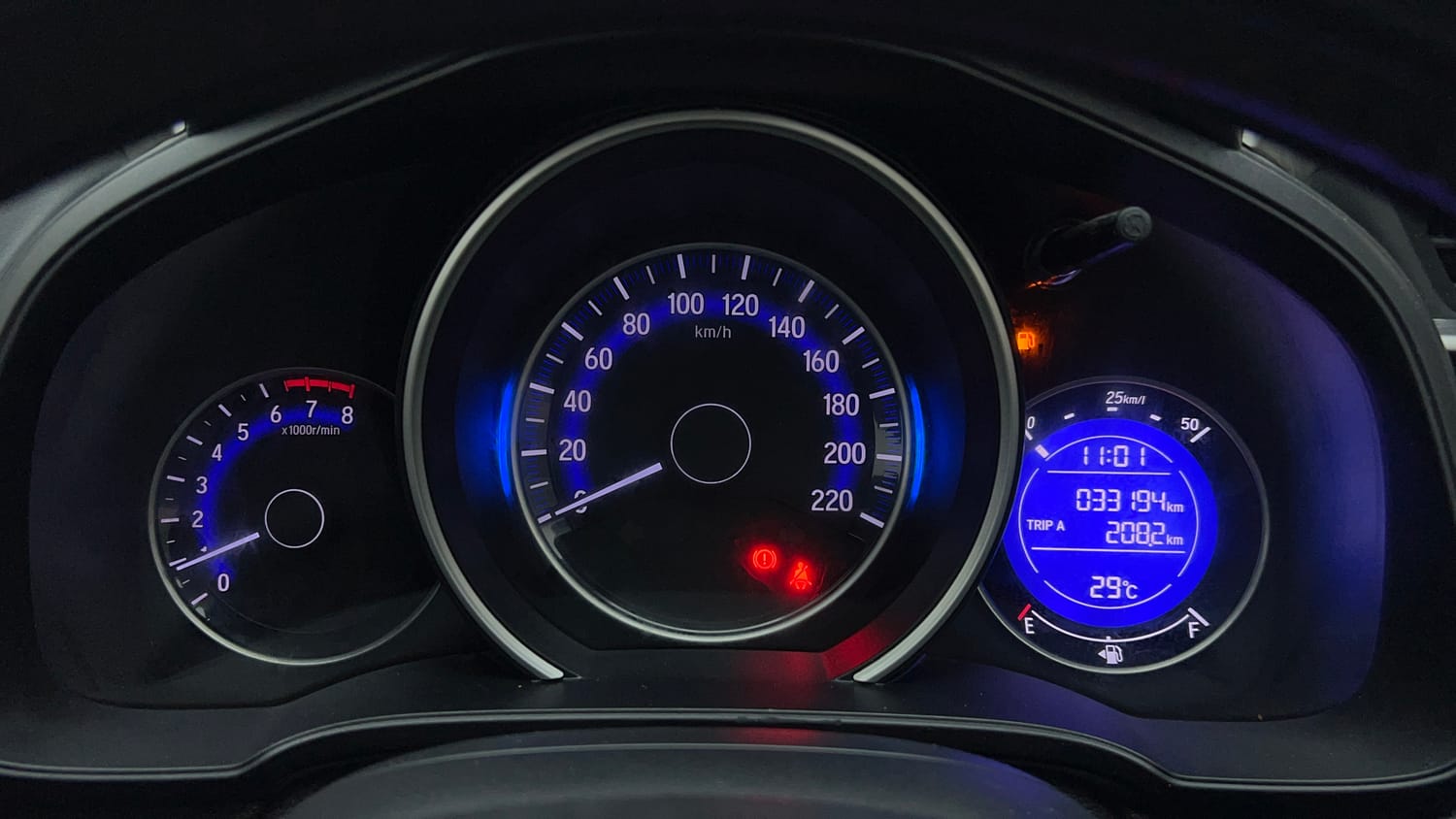 Used 2016 Honda Jazz VX Petrol Petrol Manual interior CLUSTERMETER VIEW