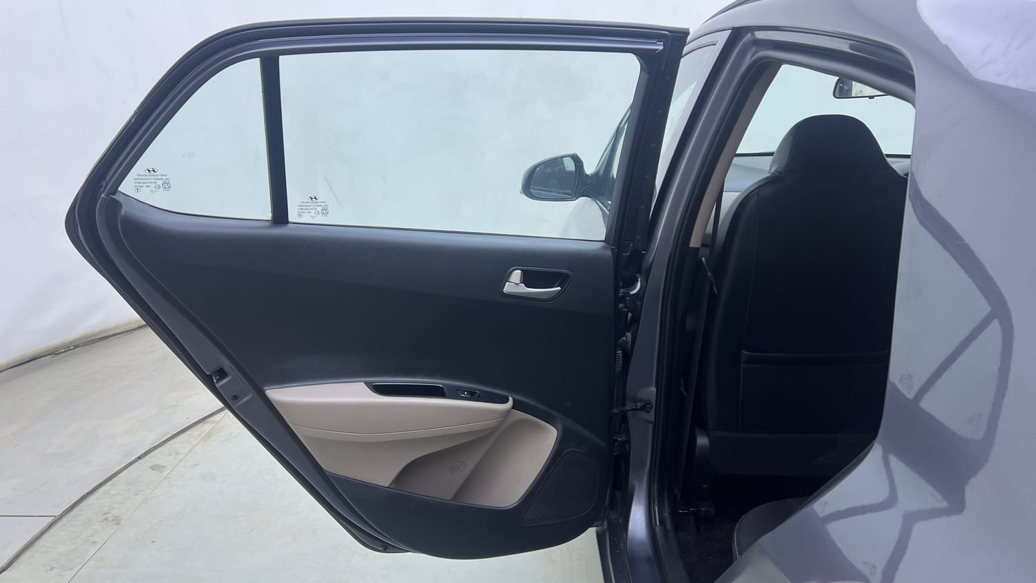 Used 2015 Hyundai Grand i10 Sportz 1.2 Kappa VTVT Petrol Manual interior LEFT REAR DOOR OPEN VIEW