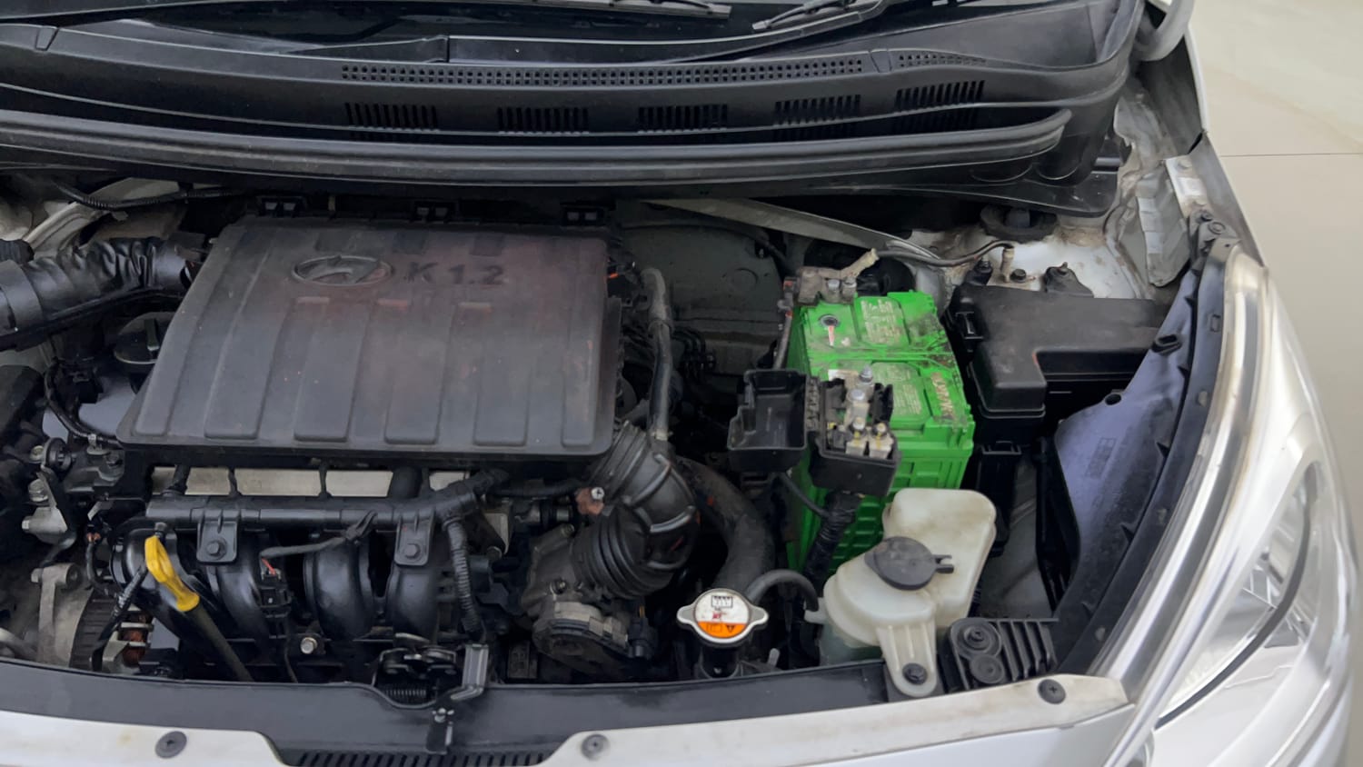 Used 2017 Hyundai Grand i10 Sportz 1.2 Kappa VTVT Petrol Manual engine ENGINE LEFT SIDE VIEW