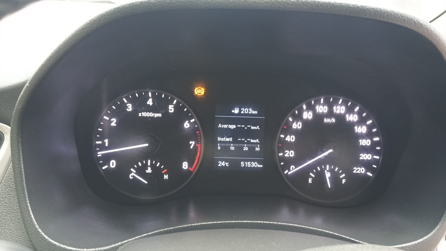 Used 2018 Hyundai Verna SX (O)1.6 VTVT Petrol Manual interior CLUSTERMETER VIEW