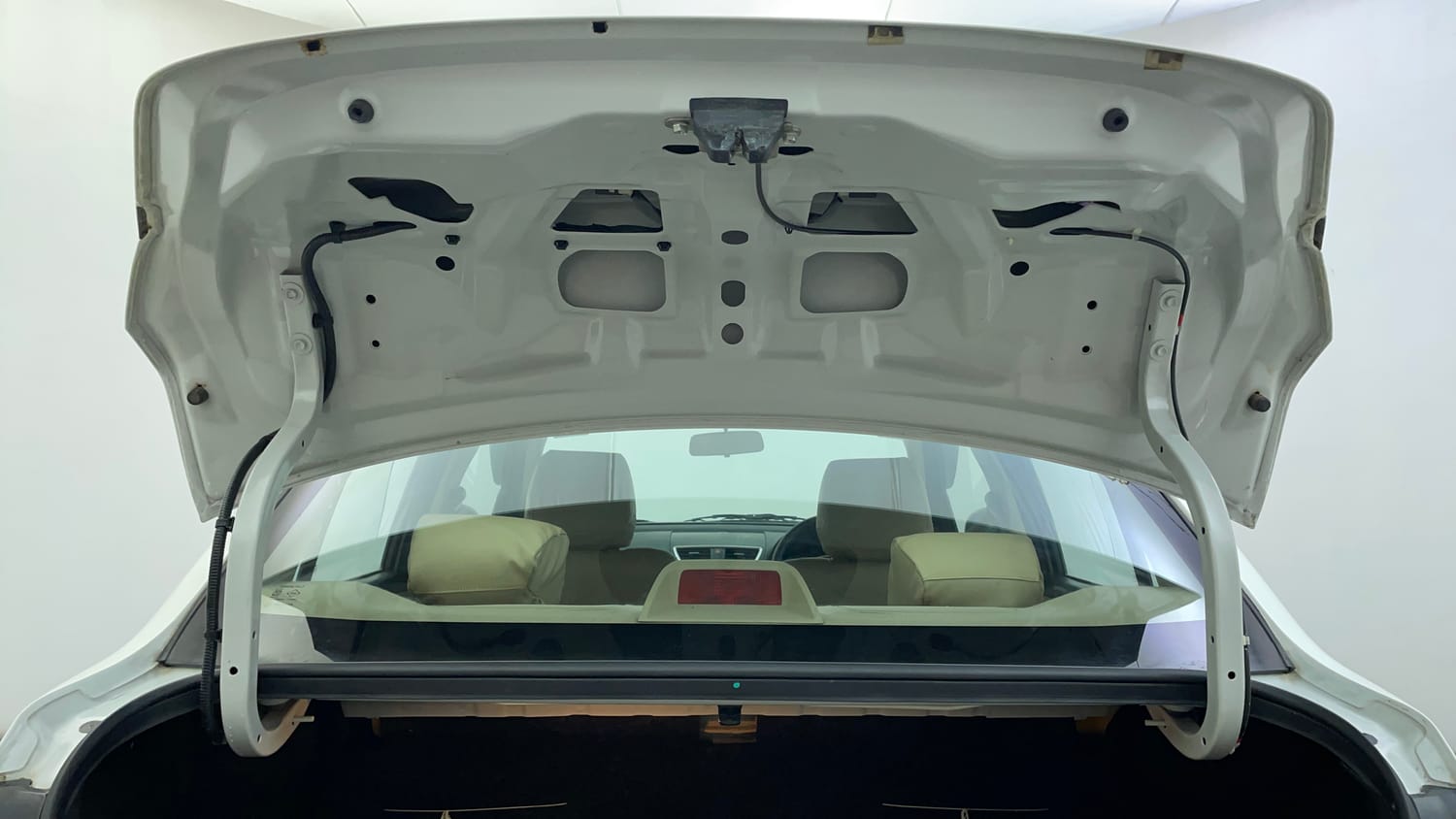 Used 2013 Maruti Suzuki Swift Dzire VXI Petrol Manual interior DICKY DOOR OPEN VIEW