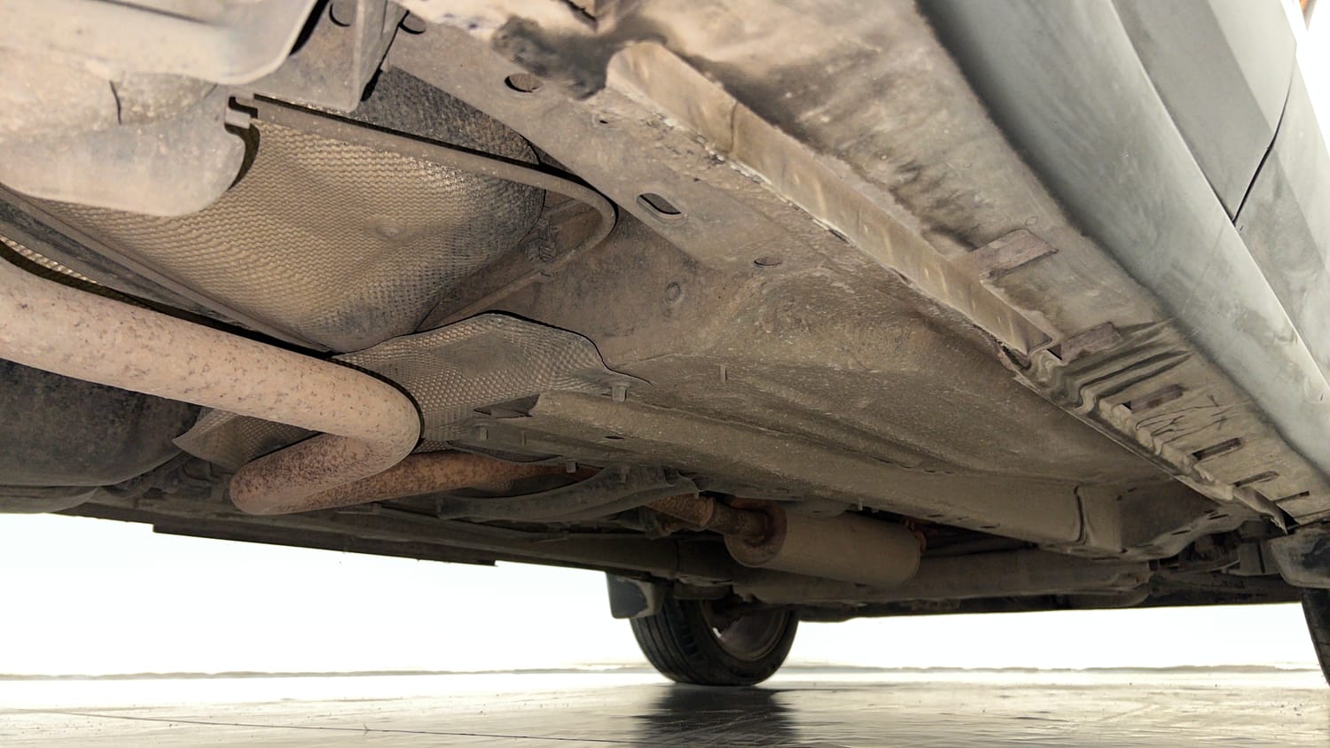 Used 2018 Ford EcoSport Titanium + 1.5L Ti-VCT AT Petrol Automatic extra REAR RIGHT UNDERBODY VIEW