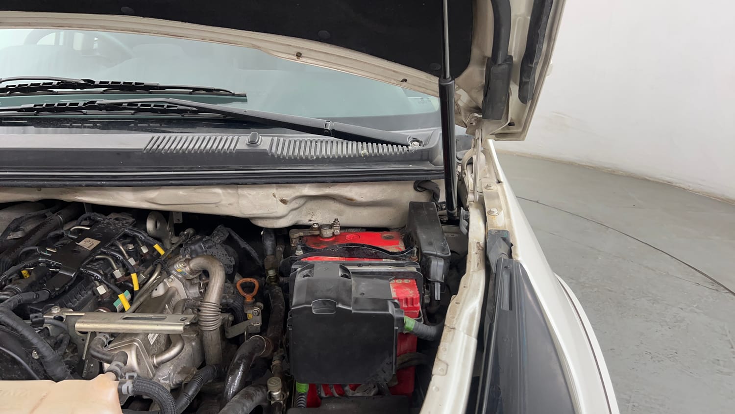 Used 2018 Tata Hexa XE 4x2 7 STR Diesel Manual engine ENGINE LEFT SIDE HINGE & APRON VIEW