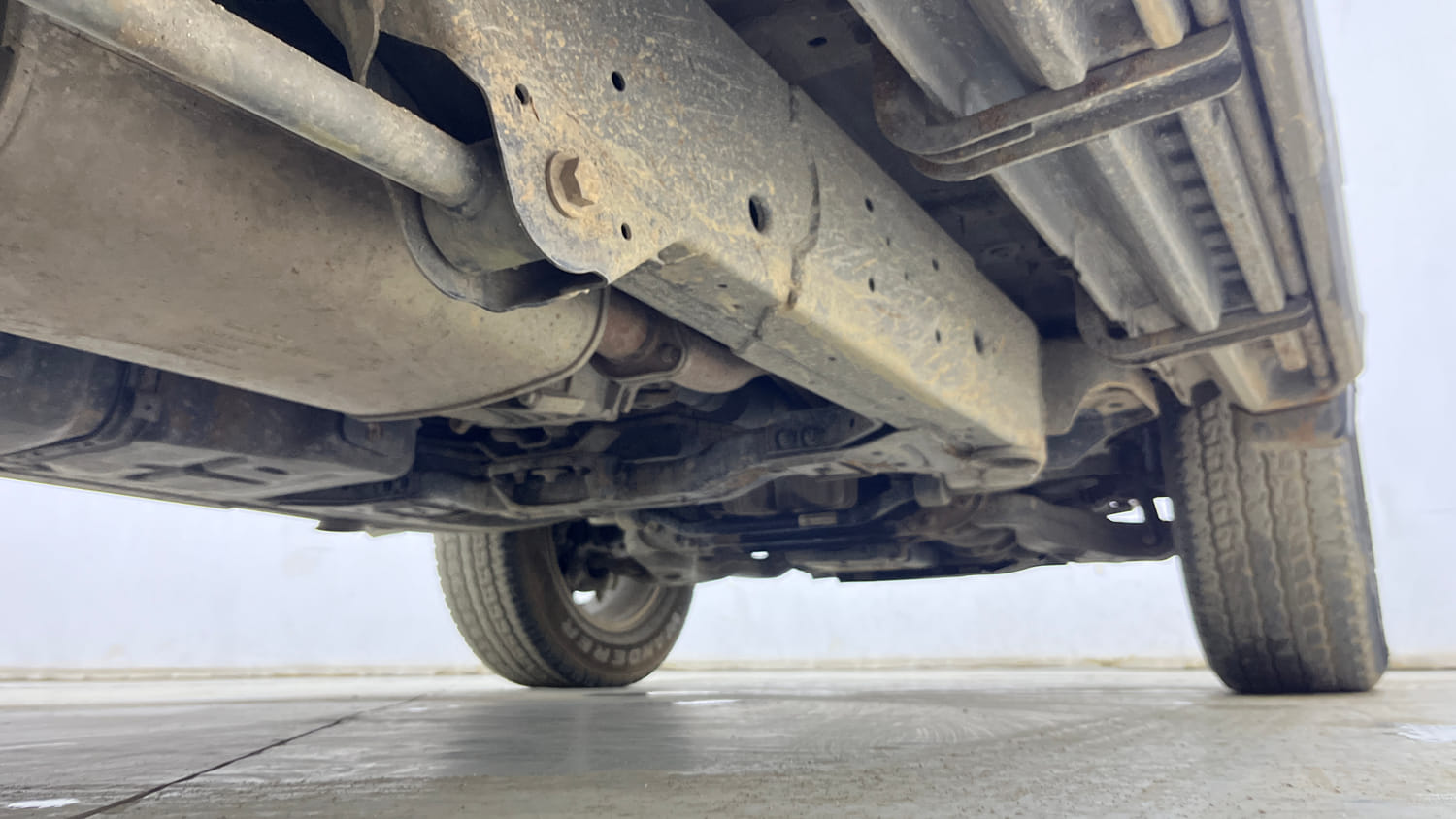 Used 2021 mahindra Thar LX Hard Top Diesel AT 4WD Diesel Automatic extra REAR RIGHT UNDERBODY VIEW