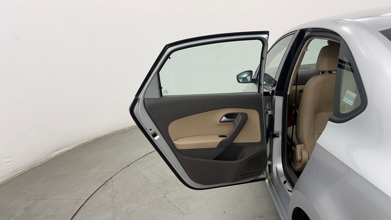 Used 2016 Volkswagen Vento Highline 1.2 (P) AT Petrol Automatic interior LEFT REAR DOOR OPEN VIEW