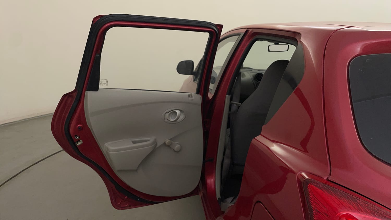 Used 2014 Datsun GO T Petrol Manual interior LEFT REAR DOOR OPEN VIEW