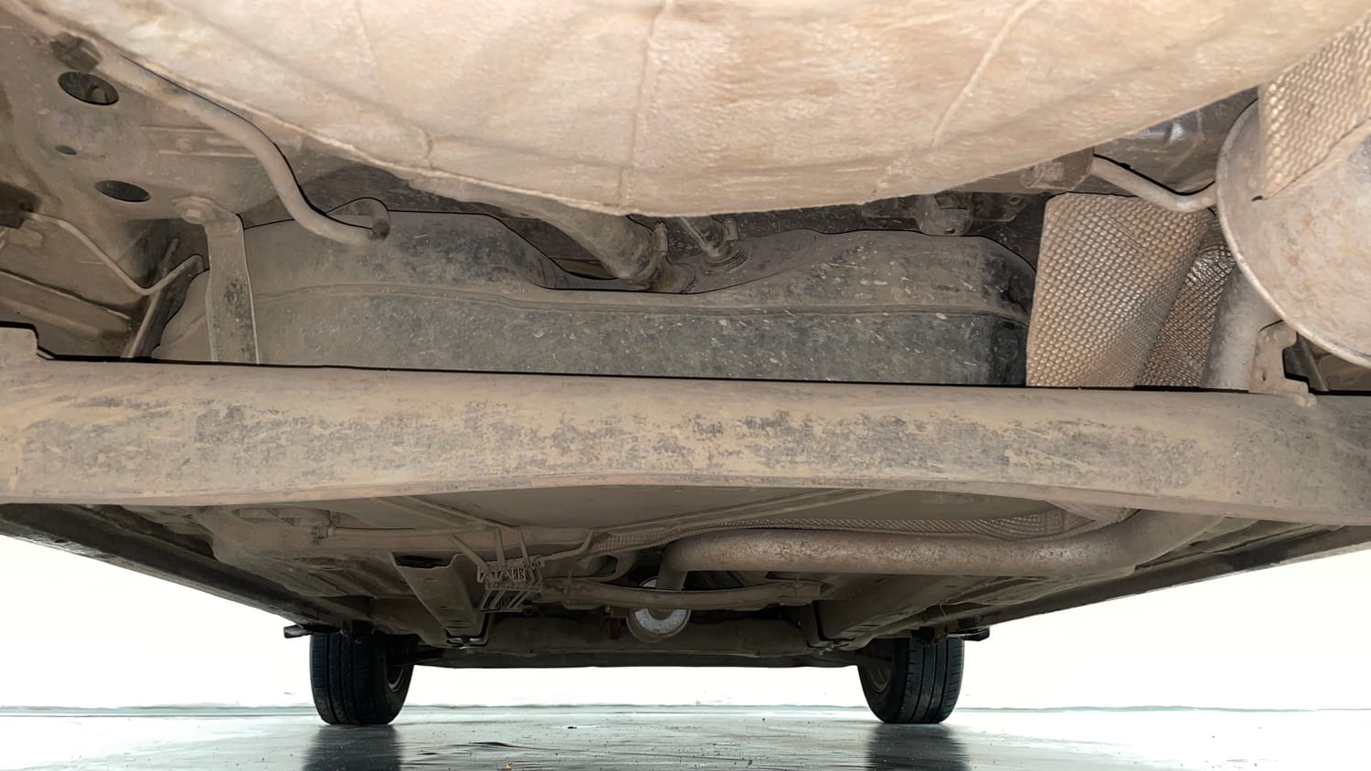 Used 2016 Ford Figo Trend 1.2 Ti-VCT Petrol Manual extra REAR UNDERBODY VIEW (TAKEN FROM REAR)