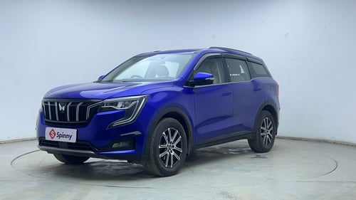 Used 2022 Mahindra XUV700 AX 7 Petrol AT Luxury Pack 7 STR Petrol Automatic exterior LEFT FRONT CORNER VIEW