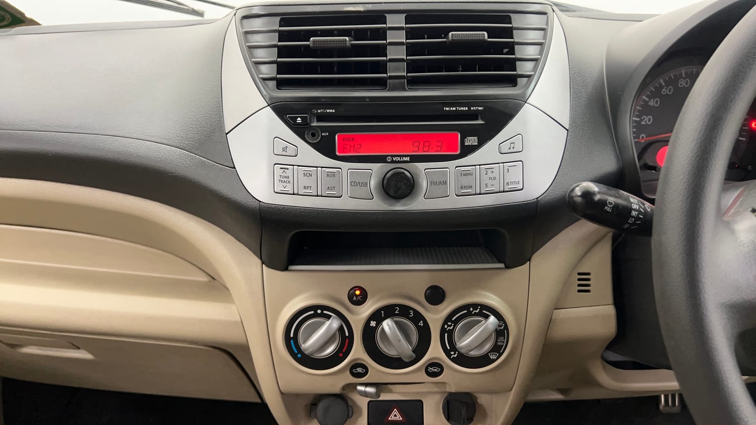 Used 2013 Maruti Suzuki A-Star VXI Petrol Manual interior MUSIC SYSTEM & AC CONTROL VIEW