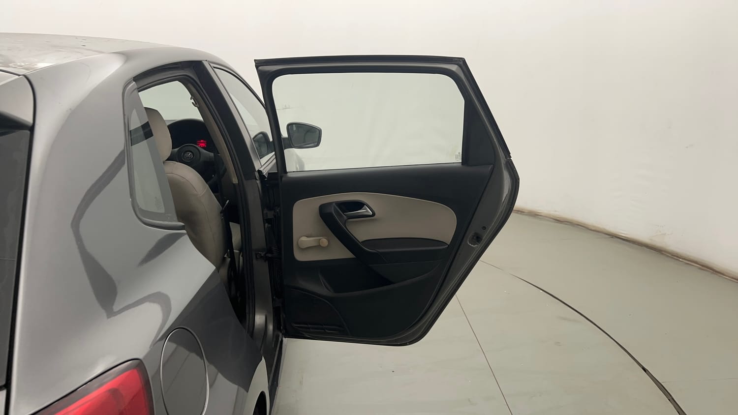 Used 2013 Volkswagen Polo Trendline 1.2L (P) Petrol Manual interior RIGHT REAR DOOR OPEN VIEW
