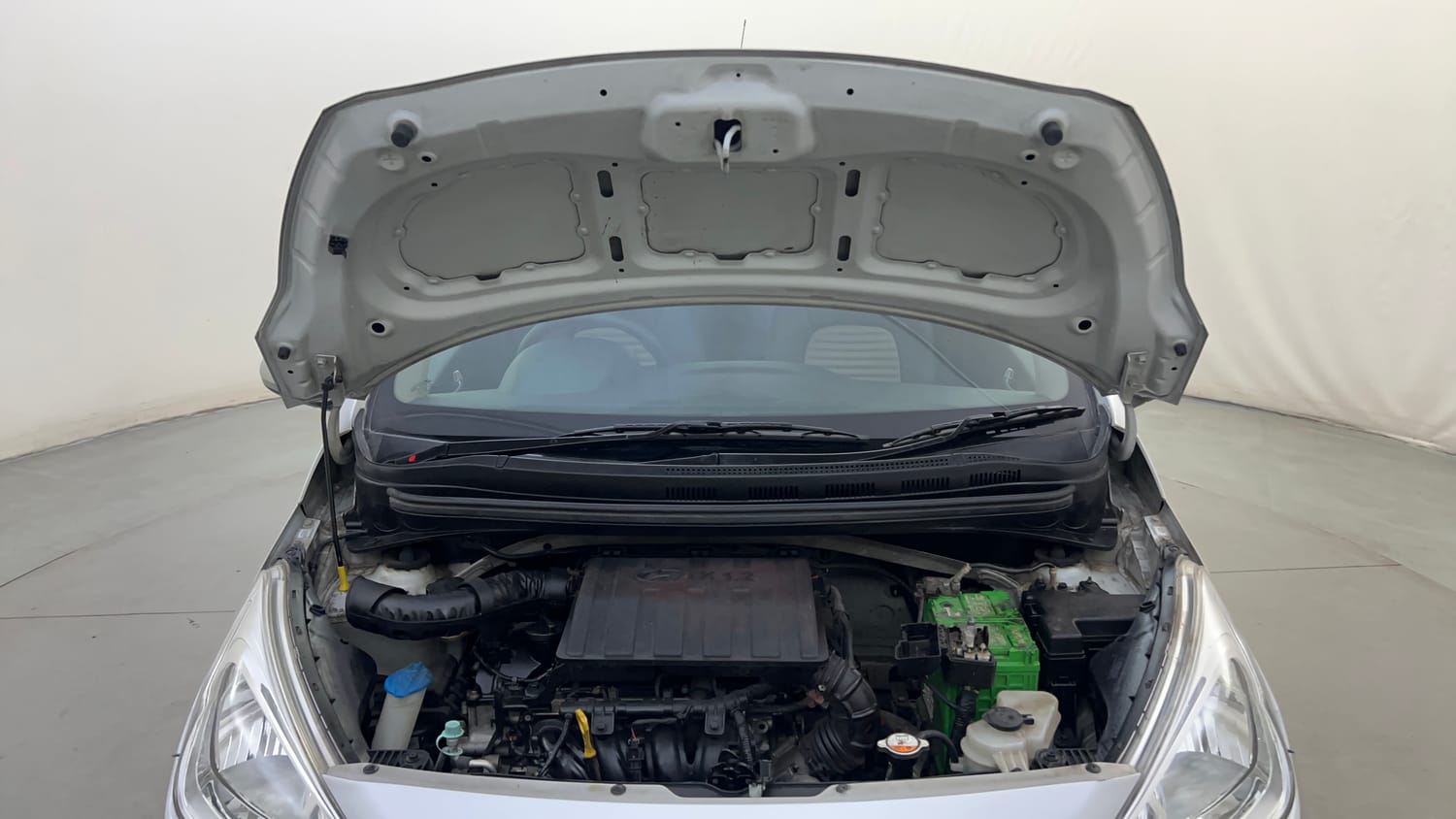Used 2017 Hyundai Grand i10 Sportz 1.2 Kappa VTVT Petrol Manual engine ENGINE & BONNET OPEN FRONT VIEW