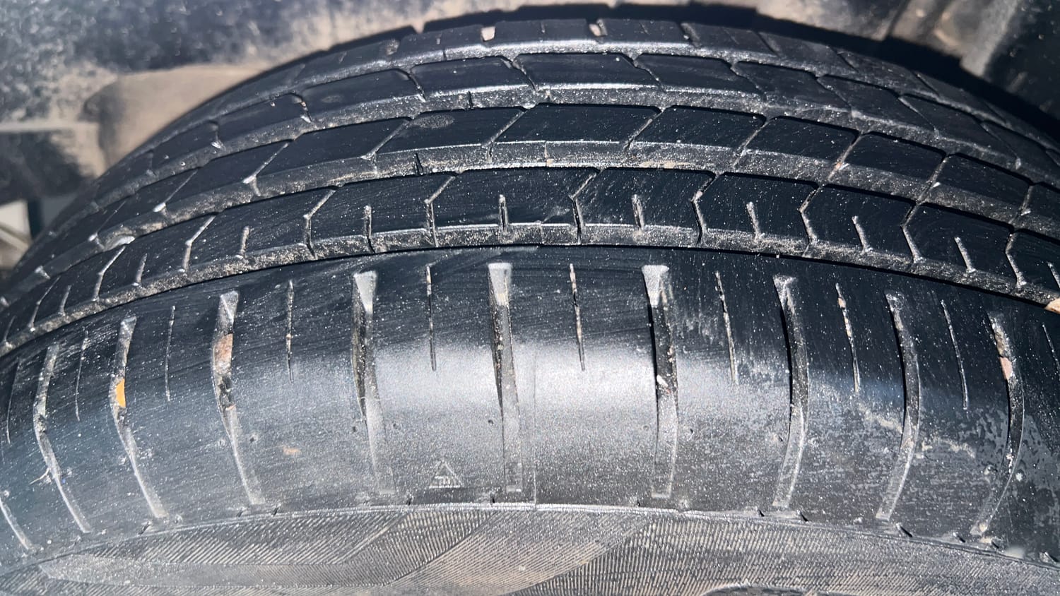 Used 2024 Maruti Suzuki Baleno Sigma MT Petrol Manual tyres LEFT REAR TYRE TREAD VIEW