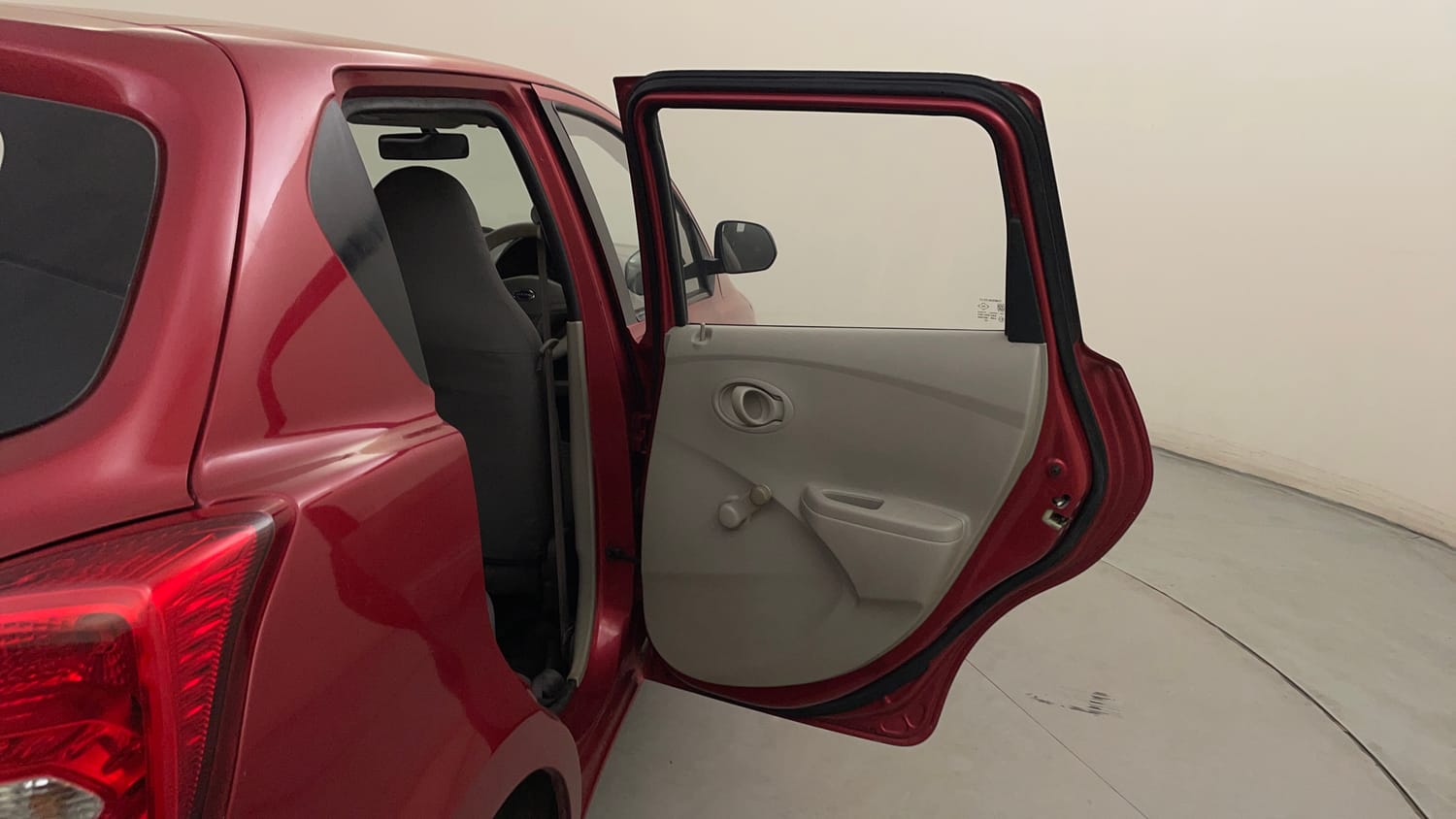 Used 2014 Datsun GO T Petrol Manual interior RIGHT REAR DOOR OPEN VIEW