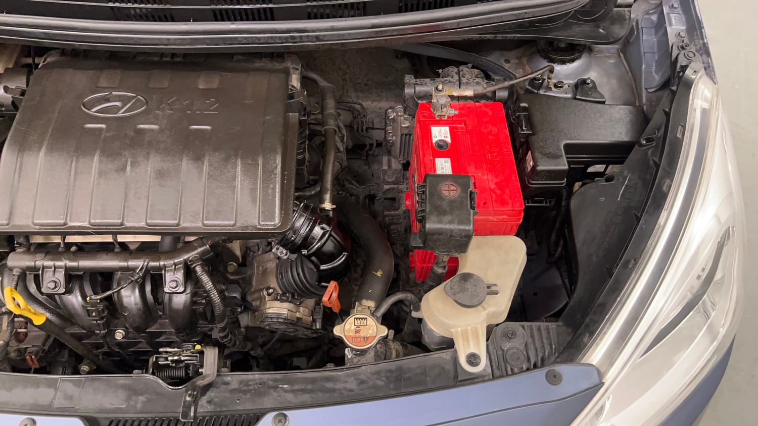 Used 2016 Hyundai Grand i10 Magna AT 1.2 Kappa VTVT Petrol Automatic engine ENGINE LEFT SIDE VIEW