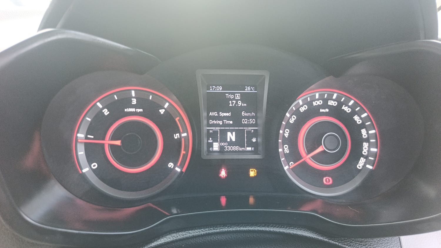 Used 2022 Mahindra XUV 300 W8 (O) 1.5 Diesel AMT Diesel Automatic interior CLUSTERMETER VIEW